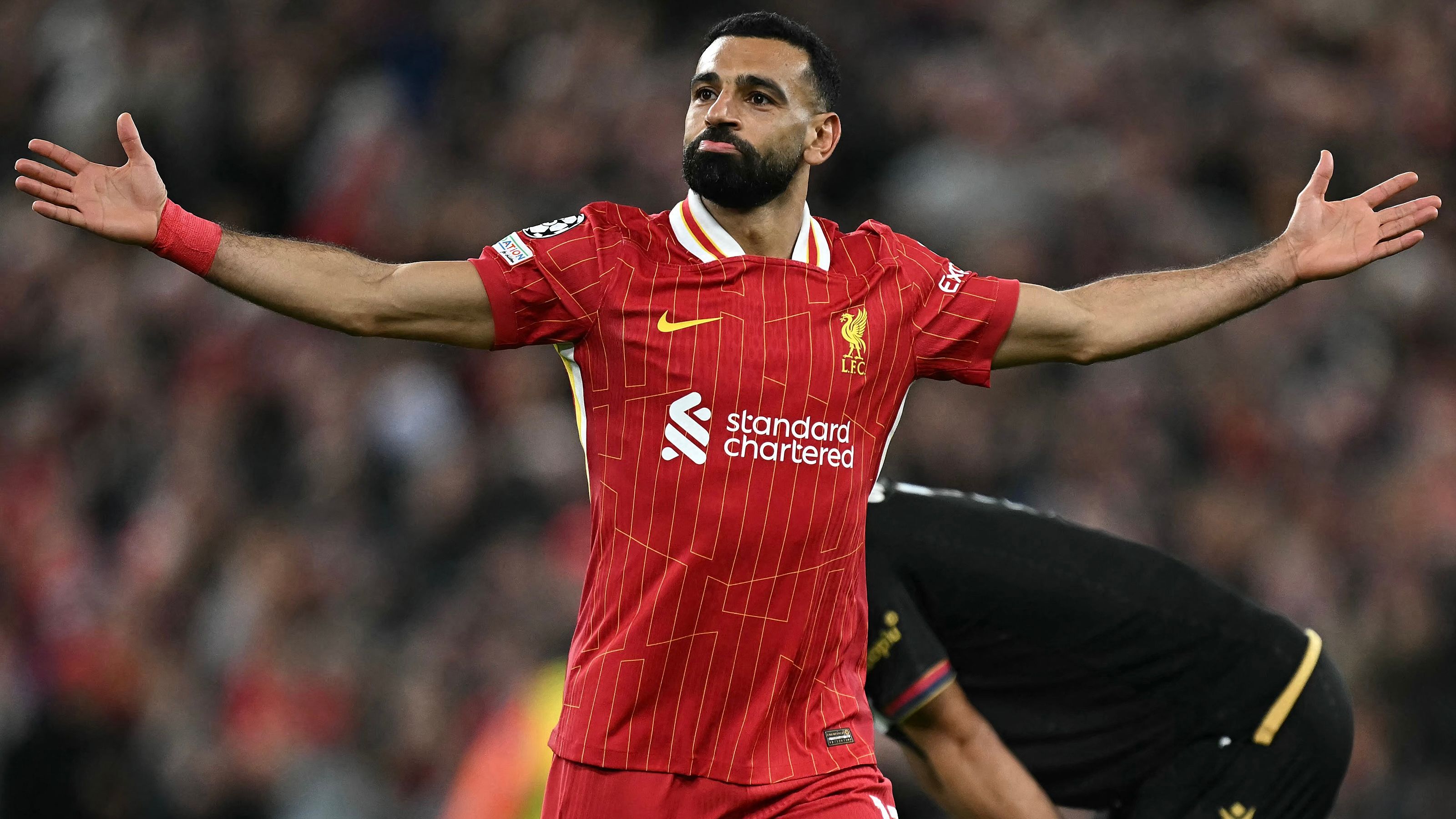 ☆極希少☆ モハメド・サラー リバプール サッカーマフラー どば師匠